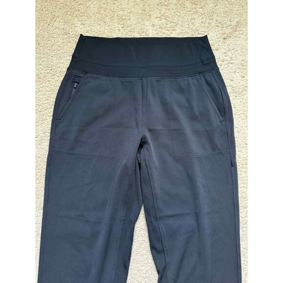 Athleta Venice Pull On High Waisted Jogger Pants Black Women's Size Medium - Picture 5 of 11
